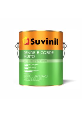 Tinta Acrílica Rende e Cobre Muito Standard Fosco Interno e Externo 3,6L Suvinil